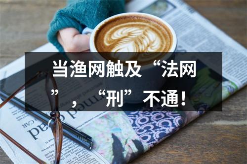 当渔网触及“法网”，“刑”不通！