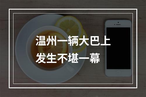 温州一辆大巴上发生不堪一幕