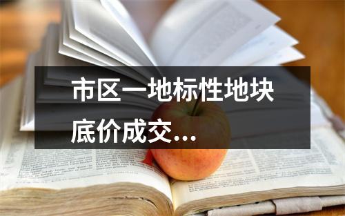 市区一地标性地块底价成交...