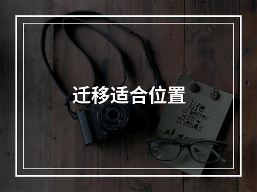 迁移适合位置