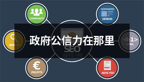 政府公信力在那里