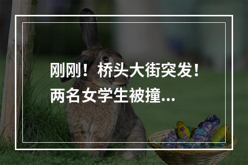 刚刚！桥头大街突发！两名女学生被撞...