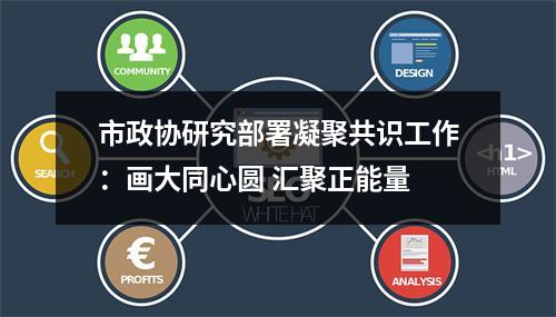 市政协研究部署凝聚共识工作：画大同心圆 汇聚正能量