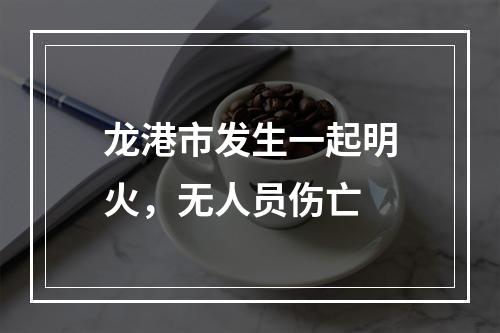 龙港市发生一起明火，无人员伤亡