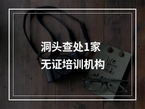 洞头查处1家无证培训机构