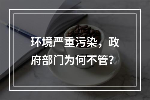环境严重污染，政府部门为何不管？