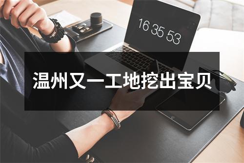 温州又一工地挖出宝贝