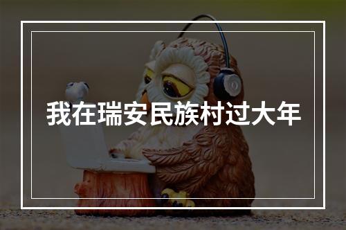 我在瑞安民族村过大年