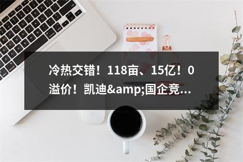 冷热交错！118亩、15亿！0溢价！凯迪&国企竞得市区一未来社区地块！