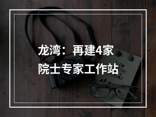 龙湾：再建4家院士专家工作站