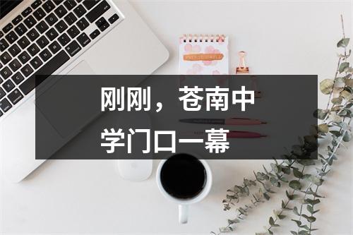 刚刚，苍南中学门口一幕