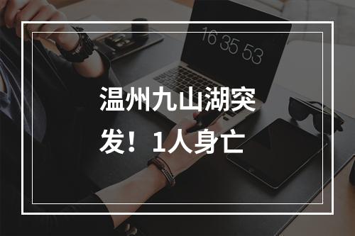 温州九山湖突发！1人身亡