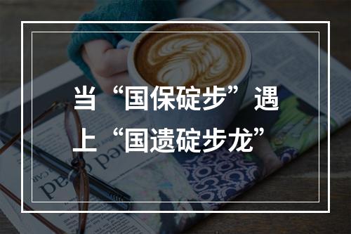当“国保碇步”遇上“国遗碇步龙”
