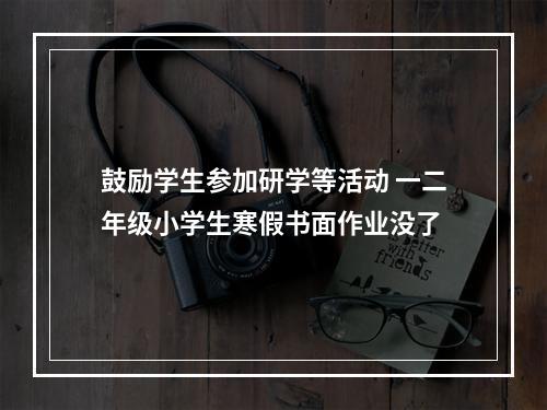 鼓励学生参加研学等活动 一二年级小学生寒假书面作业没了
