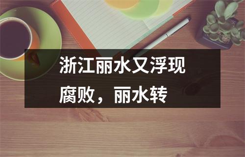 浙江丽水又浮现腐败，丽水转