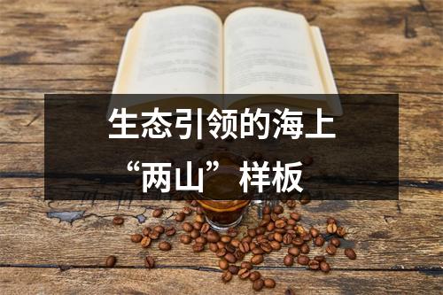 生态引领的海上“两山”样板