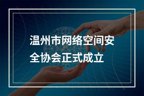 温州市网络空间安全协会正式成立