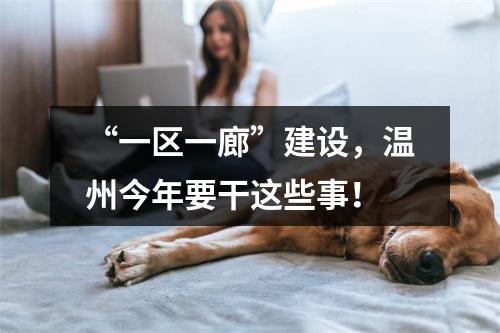 “一区一廊”建设，温州今年要干这些事！