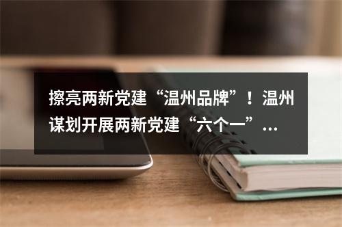 擦亮两新党建“温州品牌”！温州谋划开展两新党建“六个一”系列活动