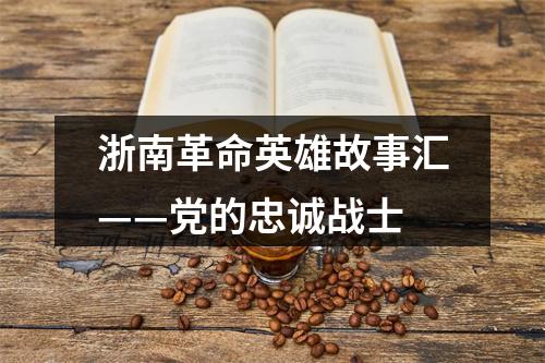 浙南革命英雄故事汇——党的忠诚战士
