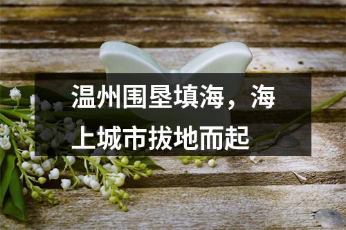 温州围垦填海，海上城市拔地而起