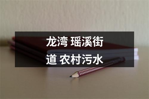 龙湾 瑶溪街道 农村污水