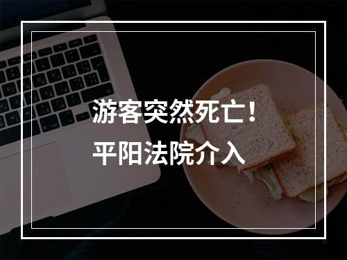 游客突然死亡！平阳法院介入