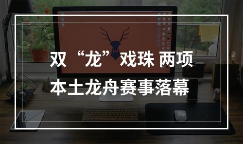 双“龙”戏珠 两项本土龙舟赛事落幕
