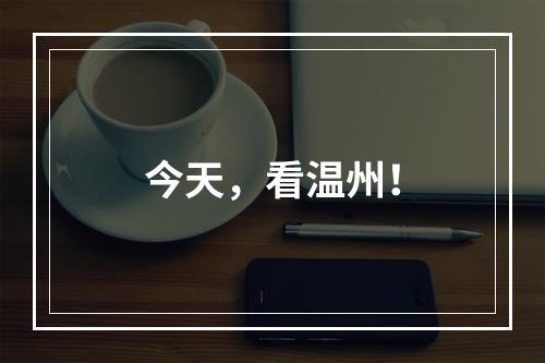 今天，看温州！