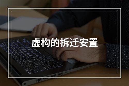 虚构的拆迁安置