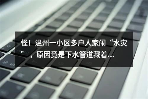 怪！温州一小区多户人家闹“水灾” ，原因竟是下水管道藏着一条“巨蟒”