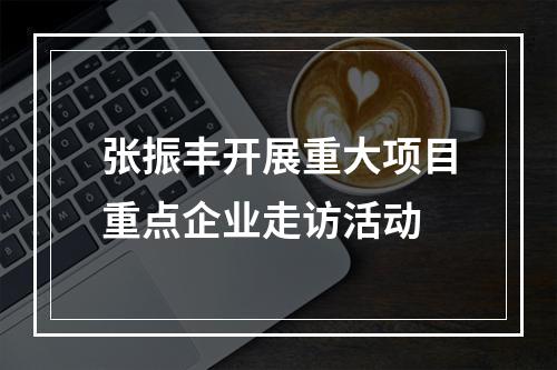 张振丰开展重大项目重点企业走访活动