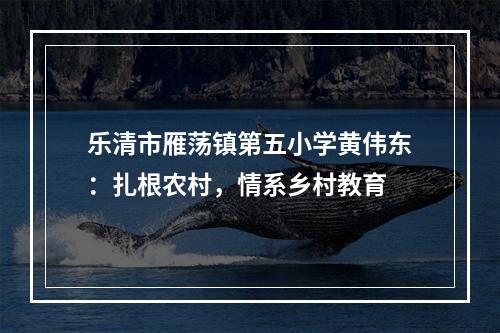 乐清市雁荡镇第五小学黄伟东：扎根农村，情系乡村教育