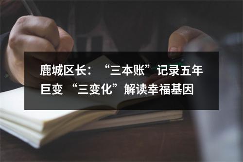 鹿城区长：“三本账”记录五年巨变 “三变化”解读幸福基因