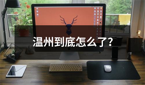 温州到底怎么了？