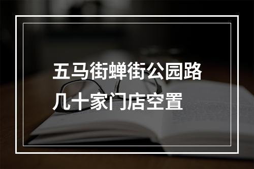 五马街蝉街公园路几十家门店空置
