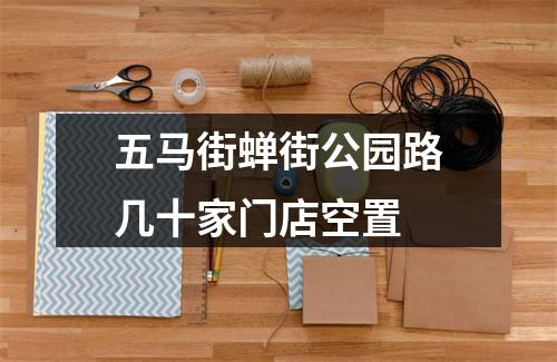五马街蝉街公园路几十家门店空置