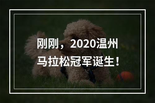 刚刚，2020温州马拉松冠军诞生！