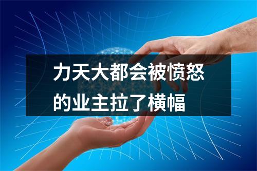 力天大都会被愤怒的业主拉了横幅