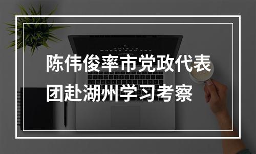 陈伟俊率市党政代表团赴湖州学习考察