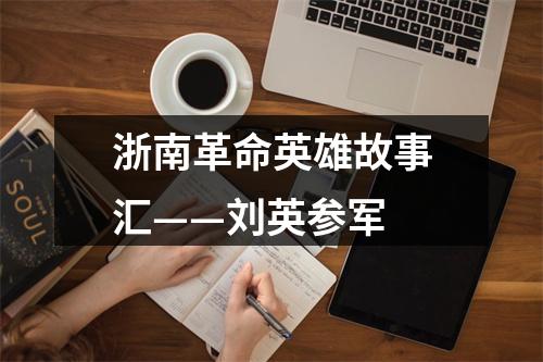浙南革命英雄故事汇——刘英参军