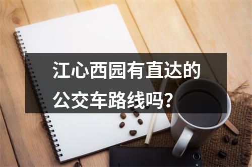 江心西园有直达的公交车路线吗？