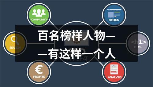 百名榜样人物——有这样一个人