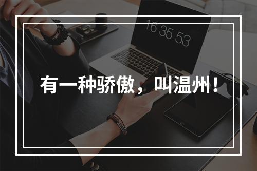 有一种骄傲，叫温州！