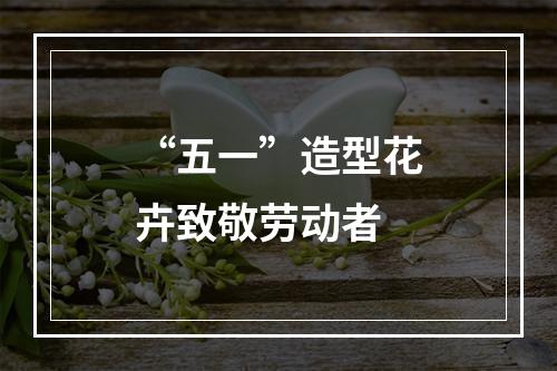 “五一”造型花卉致敬劳动者