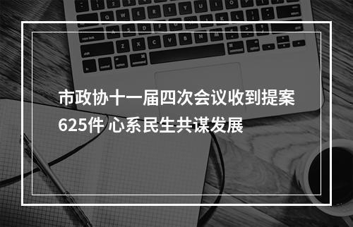市政协十一届四次会议收到提案625件 心系民生共谋发展