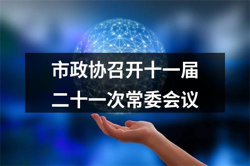 市政协召开十一届二十一次常委会议