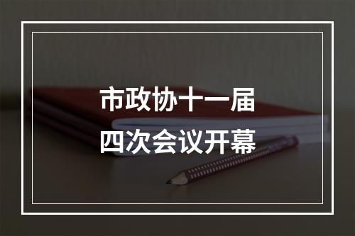 市政协十一届四次会议开幕