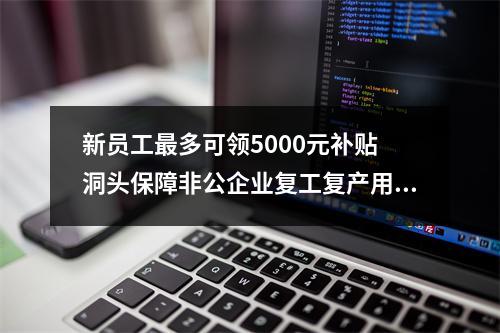 新员工最多可领5000元补贴 洞头保障非公企业复工复产用工