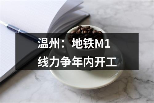 温州：地铁M1线力争年内开工
